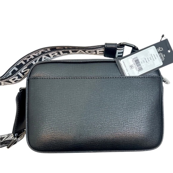 Karl Lagerfeld Maybelle Eilffel Tower Camera Crossbody Bag Black New $198 - Picture 4 of 4